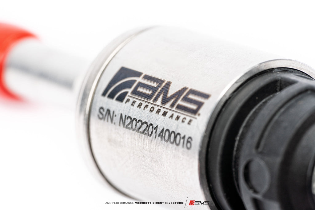 AMS Red Alpha VR30DDTT Stage 3 Direct Injectors | 2023+ Nissan Z & 2017-2024 Infiniti Q50 / Q60 VR30DDTT (ALP.28.07.0014-1)
