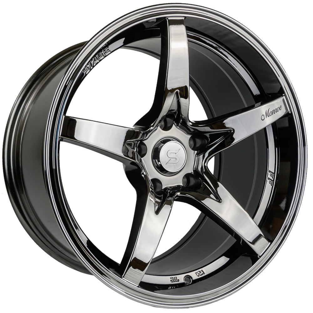 Stage Wheels Monroe Black Chrome 18x10 | 5x114.3 (MON360513)