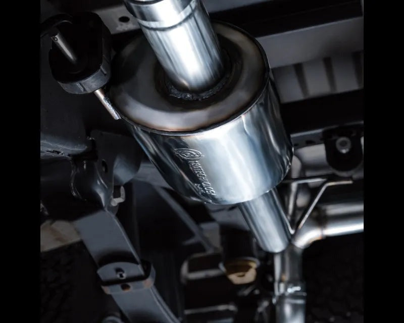 AWE 0FG Non-Resonated Catback for '21+ Ford F-150 Tremor (With Bumper Cutouts) - Diamond Black Tips (3020-33402)