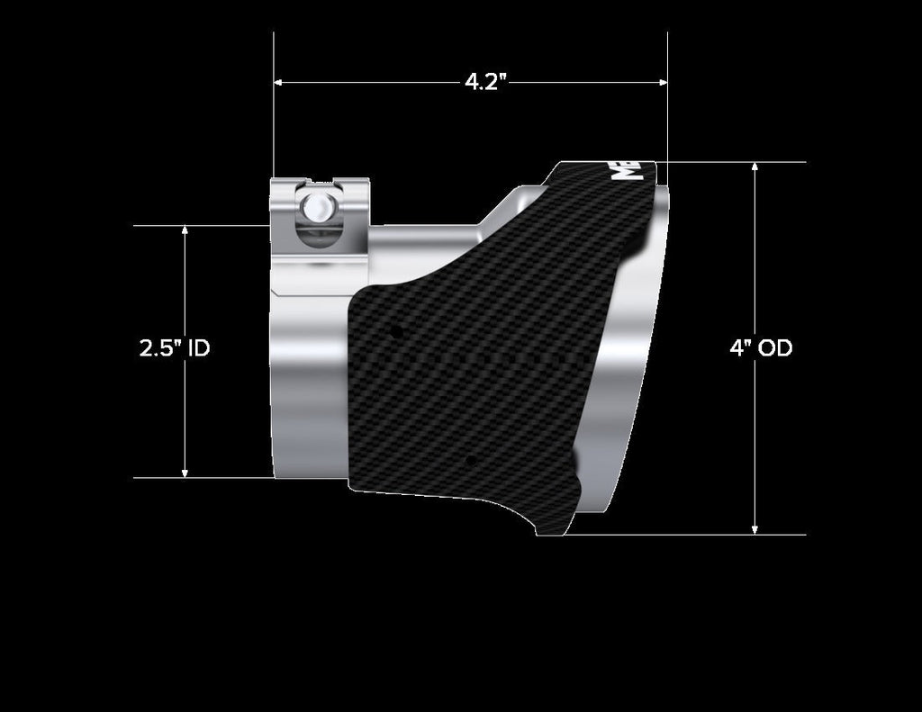 MBRP Carbon Fiber Tip / Bezel Replacement | 2018-2021 Kia Stinger GT (T5195CF)