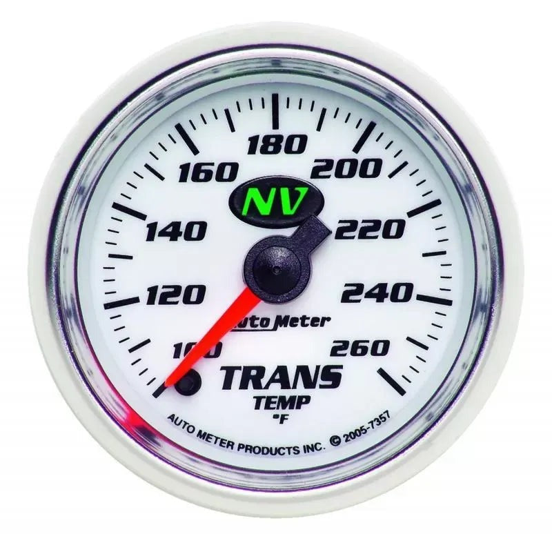 Autometer 2-1/16" 100-260 °F Transmission Temp Gauge NV | Universal (7357)
