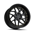 AodHan Wheels DS01 Gloss Black w/ Gold Rivets 18x9.5 | 5x100 (DS11895510035GBGR)