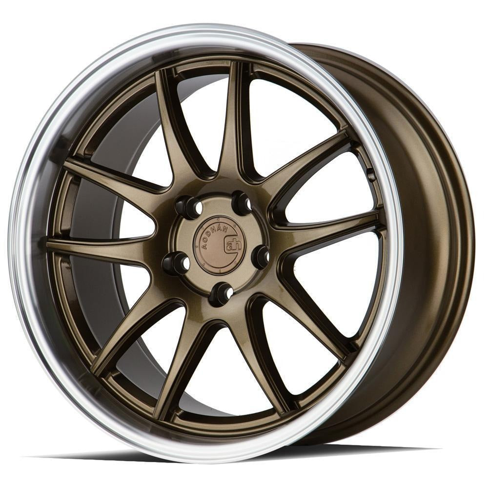 AodHan Wheels DS02 Bronze w/ Machined Lip 18x10.5 | 5x114.3 (DS218105511415BR)