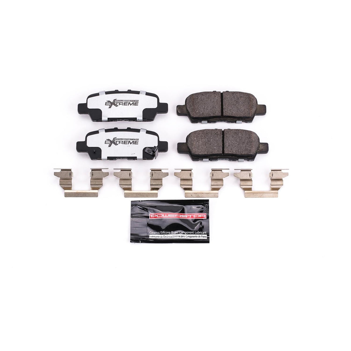 Power Stop Z26 Extreme Street Brake Pads w/Hardware | 2014-2024 Infiniti Q50 & 2018-2022 Infiniti Q60 (Z26-1736/1393)