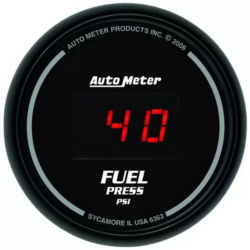 Autometer 2-1/16" 0-100 PSI Fuel Pressure Gauge SPORT-COMP Digital | Universal (6363)
