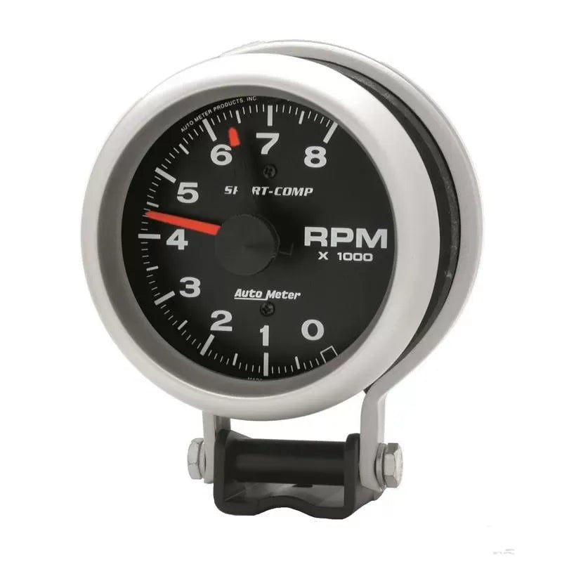 Autometer 3-3/4" 0-8000 RPM Pedestal Tachometer Gauge SPORT-COMP | Universal (3780)