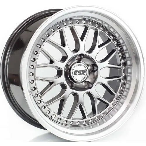 ESR Wheels SR01 Hypersilver w/Machined Lip 18x9.5 | 5x114.3 (89551422 SR01HS-ML)