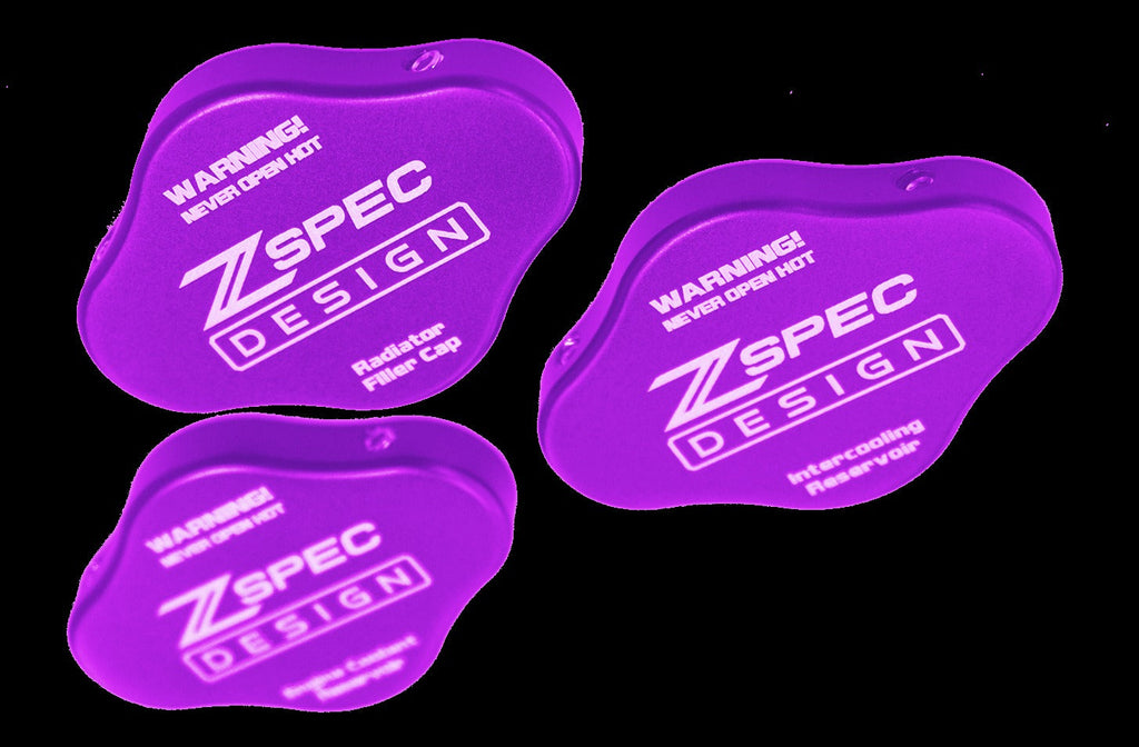 ZSPEC Billet Fluid Reservoir Cap Covers Set | 2023+ Nissan Z (00843612186911)