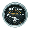 Autometer 2-1/16" 140-300 °F Oil Temperature Gauge Carbon Fiber | Universal (4748)