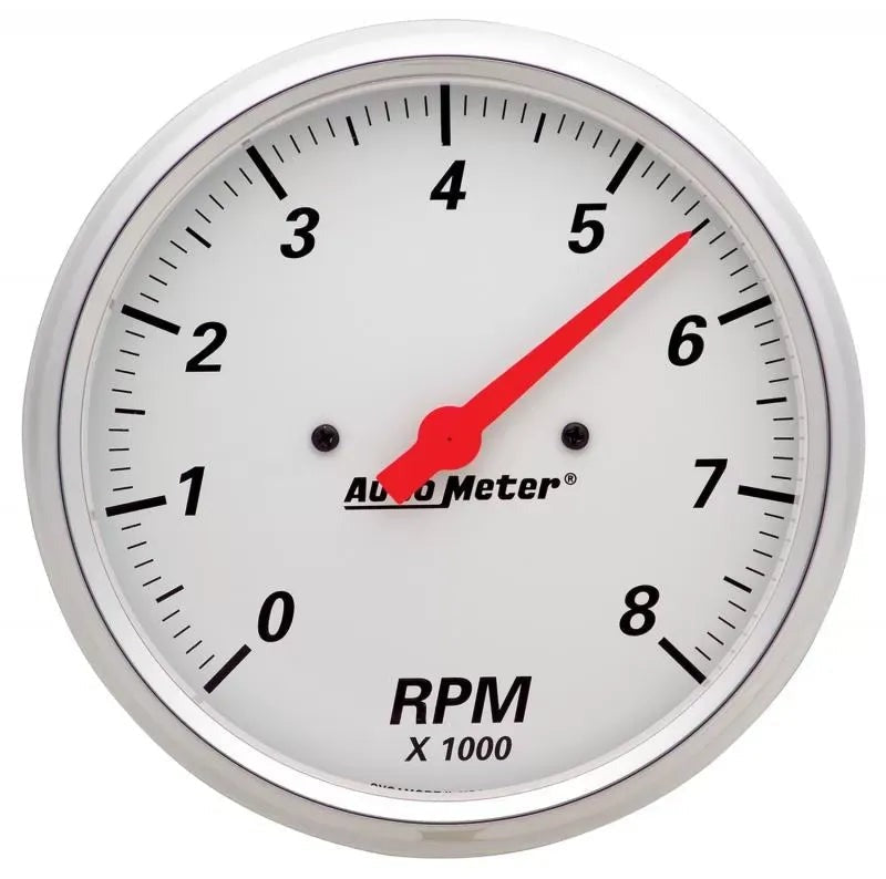 Autometer 5" 0-8000 RPM Tachometer Gauge Arctic White | Universal (1399)