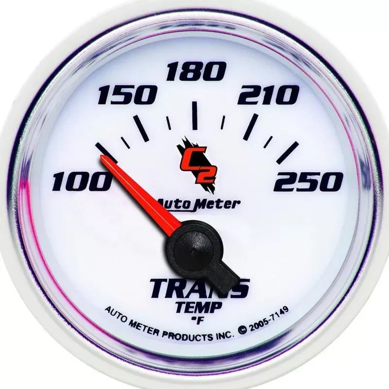 Autometer 2-1/16" 100-250 °F Transmission Temp Gauge C2 | Universal (7149)