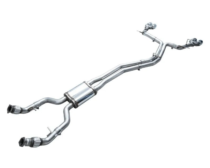 AWE Track Edition Exhaust for Audi C8 S6/S7 - Chrome Silver Tips (3020-42101)