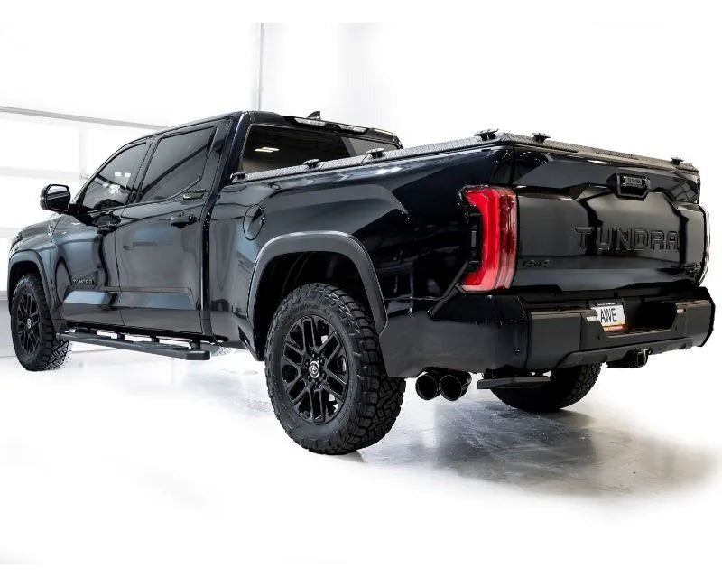 AWE 0FG Exhaust for 3rd Gen Toyota Tundra - Dual Diamond Black Tips (3015-33063)