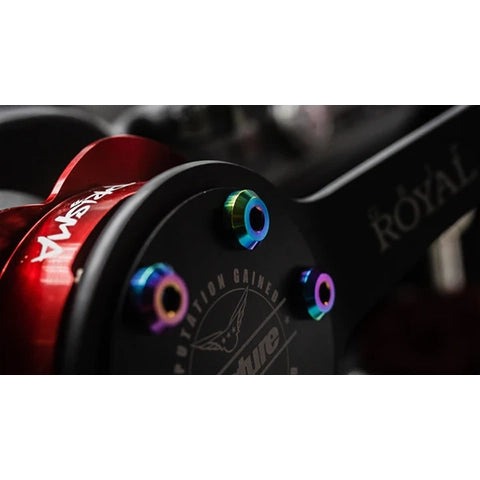 Dress Up Bolts Titanium Hardware Steering Wheel Kit - Motor Head Design (ACC-026-Ti)