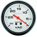 Autometer 2-5/8" 0-30 IN HG Vacuum Gauge Phantom | Universal (5884)