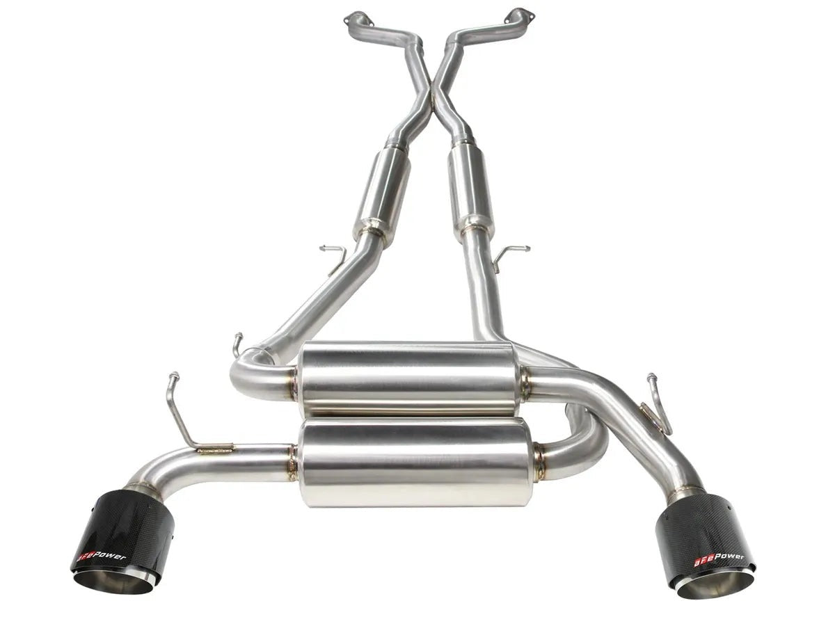 aFe Takeda 2.5" 304 Stainless Steel Cat-Back | 14-16 Infiniti Q60 Coupe 3.7L / 08-13 G37 Coupe 3.7L (49-36103)