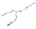 AWE 0FG Catback Split Rear Exit Exhaust for 4th Gen Silverado/Sierra 1500 5.3L (Flat Bumper) - Dual Chrome Silver Tips (3015-32205)