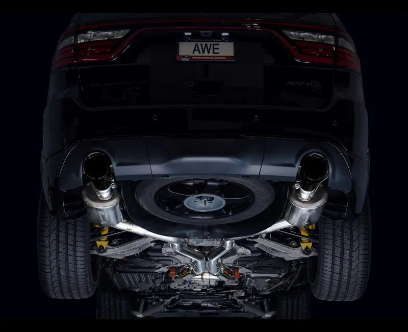 AWE Touring Edition Exhaust for Dodge Durango 6.4 / 6.2 SC - Diamond Black Tips (3015-33952)
