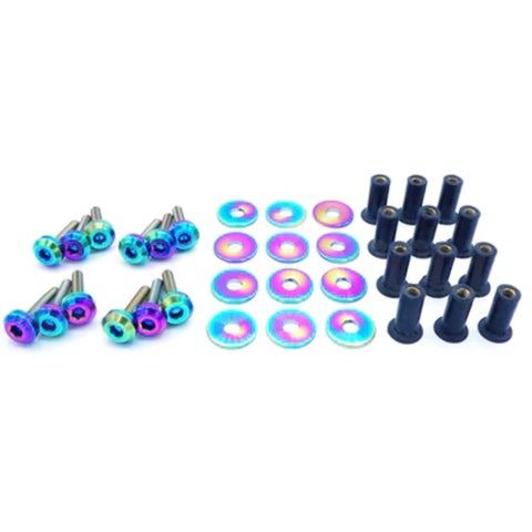 Dress Up Bolts Titanium Hardware Cooling Plate Kit | 2017-2021 Honda Civic Type-R (HON-041-Ti)