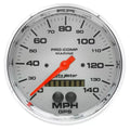 Autometer 5" 0-140 MPH Speedometer Gauge Marine Chrome ULTRA-LITE | Universal (200647-35)