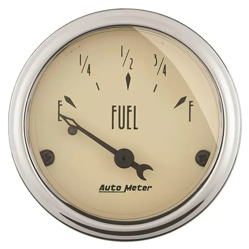 Autometer 2-1/16" 0-90 Ω Fuel Level Gauge Antique Beige | Universal (1815)