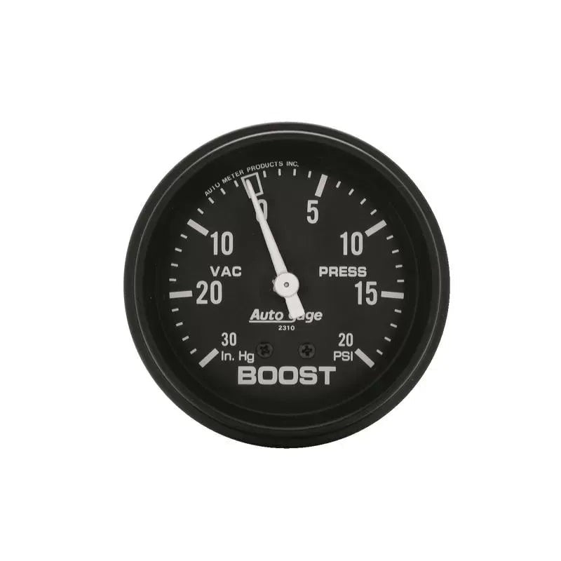 Autometer 2-5/8" 30 IN HG/20 PSI Vacuum/Boost Gauge Auto Gage | Universal (2310)