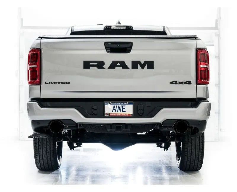 AWE 0FG Catback Exhaust for 2025+ RAM 1500 3.0TT Standard and High Output - Diamond Black Tips (3015-33530)