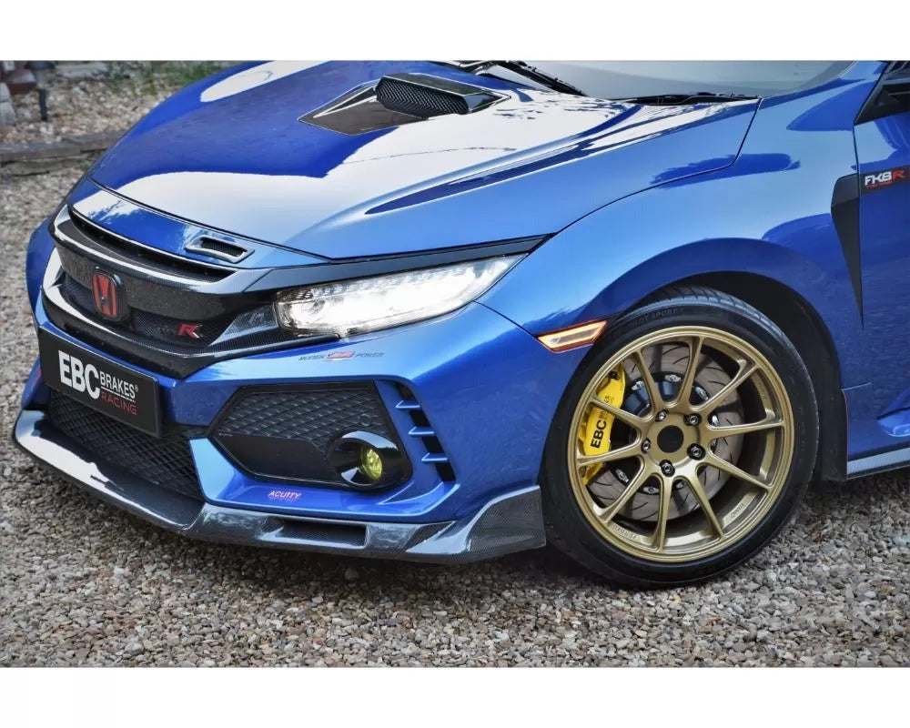 EBC Brakes Racing BBK Luminous Yellow Apollo-6 Calipers 380mm Front Big Brake Kit | 2017-2021 Honda Civic Type-R (BBK037YEL-1)