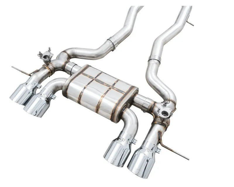 AWE SwitchPath Catback Exhaust for BMW G8X M3/M4 - Chrome Silver Tips (3025-43480)