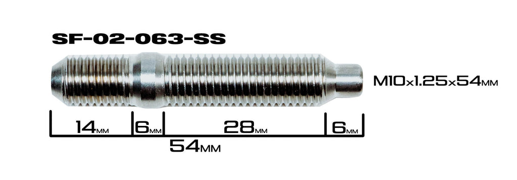 SpeedFactory Racing Stainless Steel K-Series Exhaust Manifold Stud Kit | 2002-2006 Acura RSX Type-S, 2006-2015 Honda Civic Si, and 2004-2014 Acura TSX (SF-02-063-SS)