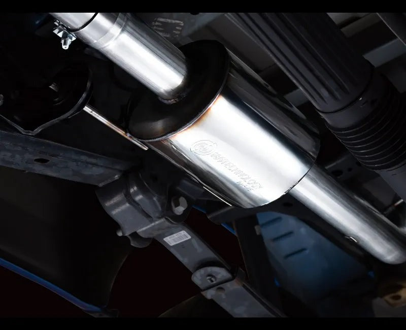 AWE 0FG Dual Side Exit Exhaust for '21+ Ford F-150 - 4.5" Chrome Silver Tips (3015-22067)