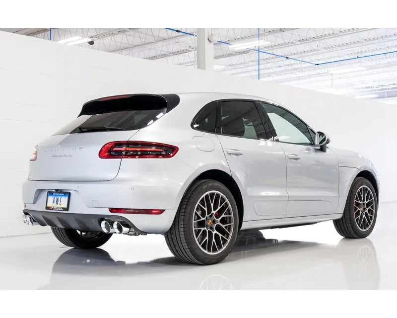 AWE Track Edition Exhaust System for Porsche Macan S / GTS / Turbo - Chrome Silver 102mm Tips (3020-42040)