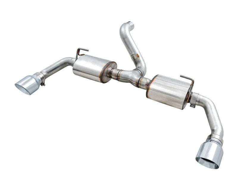 AWE Tread Edition Axleback Dual Exhaust for Jeep JL/JLU 3.6L/2.0T - Chrome Silver Tips (3015-32001)
