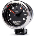 Autometer 3-3/4" 0-8000 RPM Pedestal Tachometer Gauge Traditional Chrome | Universal (2895)