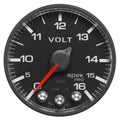 Autometer 2-1/16" 0-16V SPEK-PRO Voltmeter Gauge Black/Black | Universal (P344328)